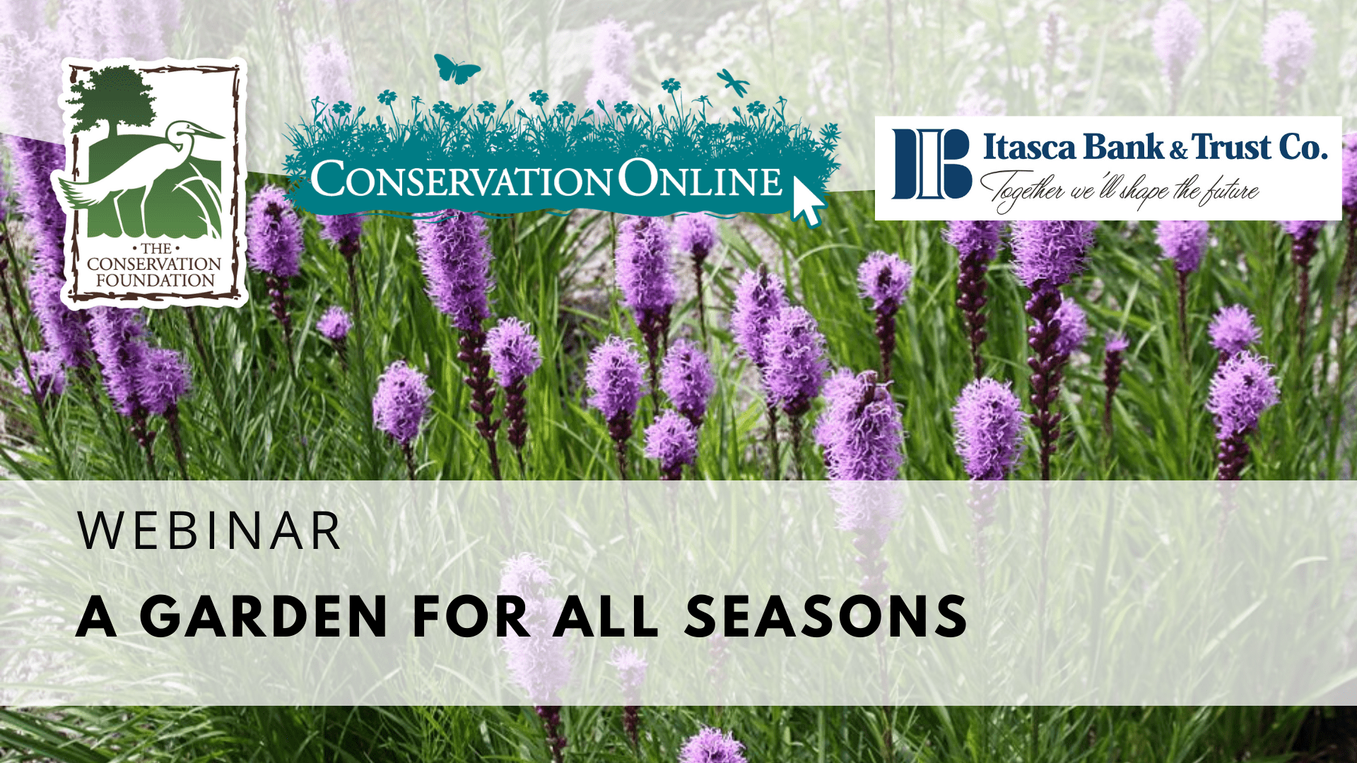 A Garden for All Seasons webinar banner